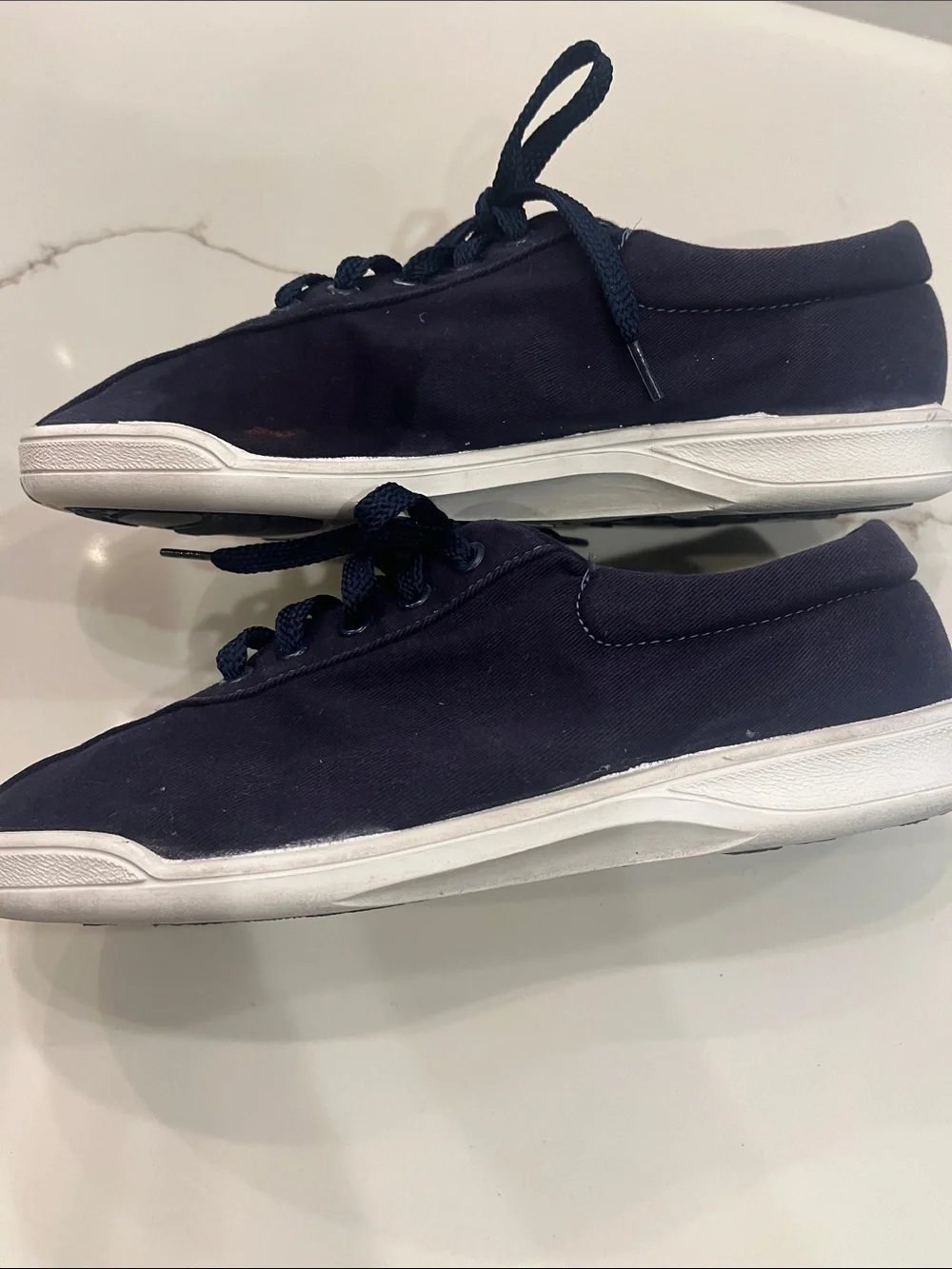 Easy Spirit Anti-Gravity Ladies Navy Lace-Up Sneakers Sz 6 - Picture 10 of 14
